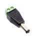 Conector Dc Jack Con Bornera Plug 2.1mm X 5.5mm Cctv X 100un