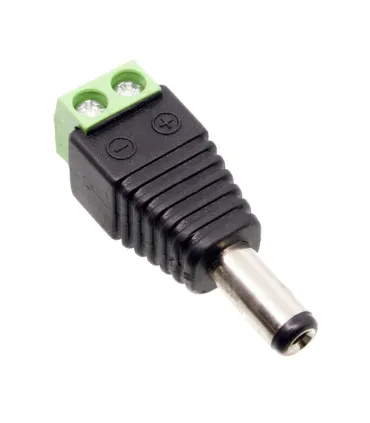 Conector Dc Jack Con Bornera Plug 2.1mm X 5.5mm Cctv X 100un