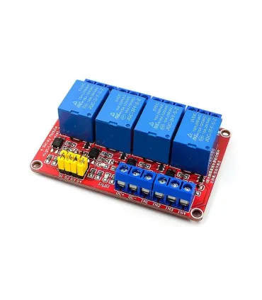 Modulo Rele 4 Canales 5v Optoacoplado Low/high Level