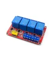 Modulo Rele 4 Canales 5v Optoacoplado Low/high Level
