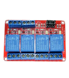 Modulo Rele 4 Canales 5v Optoacoplado Low/high Level