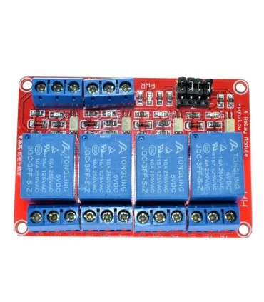 Modulo Rele 4 Canales 5v Optoacoplado Low/high Level