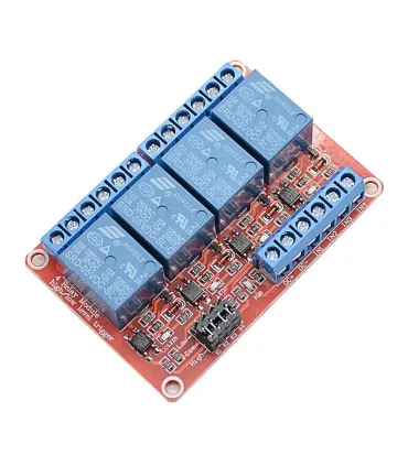 Modulo Rele 4 Canales 5v Optoacoplado Low/high Level