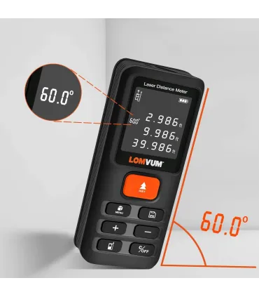 Telémetro Láser Lomvum E40 Medidor De Distancia Digital 120m