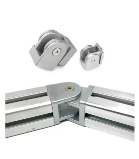 Unión Flexible Bisagra Perfil De Aluminio 3838 4040