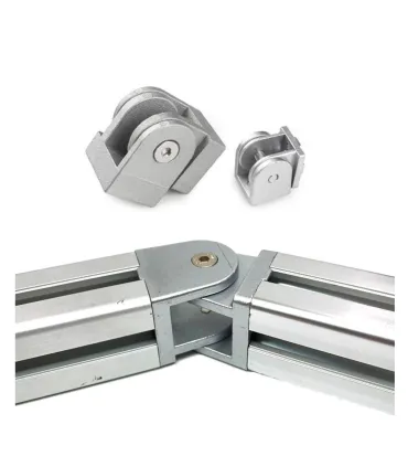 Unión Flexible Bisagra Perfil De Aluminio 3838 4040
