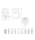 Unión Flexible Bisagra Perfil De Aluminio 3838 4040