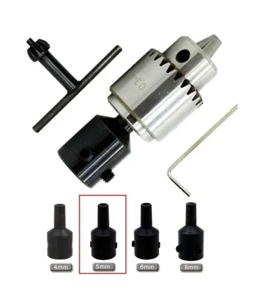 Mandril Portabrocas Jt0- Drill Chucks 0.3-4mm  Eje 5mm