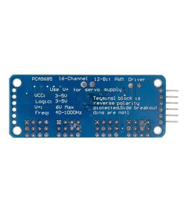 Tarjeta Control Servomotores 16 Canales PCA9685 - Merkatronix