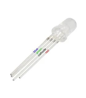 Paquete Led RGB 5mm Transparente CATODO Común x 1000 Unidades