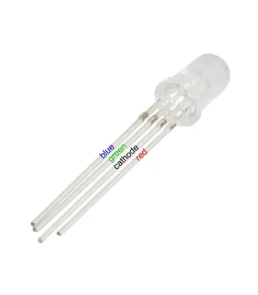 Paquete Led RGB 5mm Transparente CATODO Común x 1000 Unidades