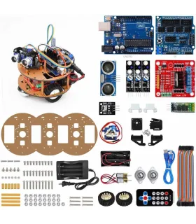 Kit Aprendizaje Robótica Robot Tortuga - Seguidor - Ultrasonido