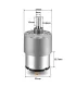 Motor Dc Con Caja Reductora 6 - 13rpm - Merkatronix