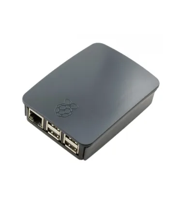 Caja - Case Negro  Raspberry Pi 3 Modelo B - Merkatronix