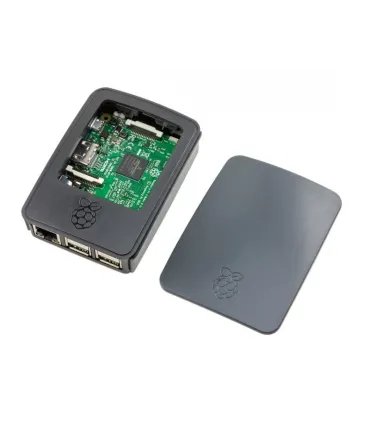 Caja - Case Negro  Raspberry Pi 3 Modelo B - Merkatronix