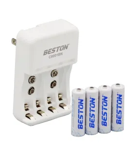 Cargador Beston Bst-c8001bn +  4 Pilas De 2700mah