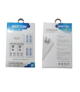 Cargador Beston Bst-c8001bn +  4 Pilas De 2700mah