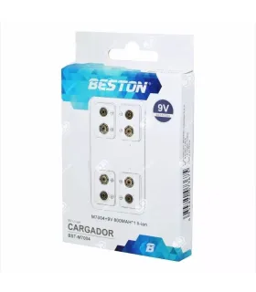 Cargador Beston Bst-m7004 + Bateria Pila 9v Cuadrada 800mah
