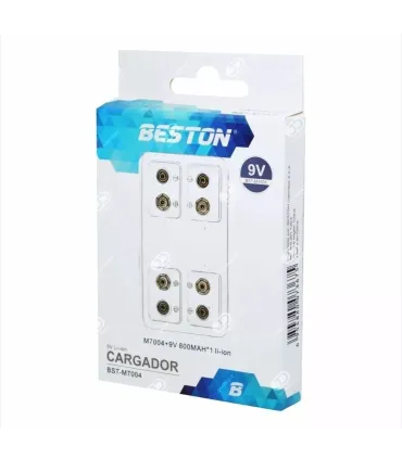 Cargador Beston Bst-m7004 + Bateria Pila 9v Cuadrada 800mah