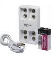 Cargador Beston Bst-m7004 + Bateria Pila 9v Cuadrada 800mah