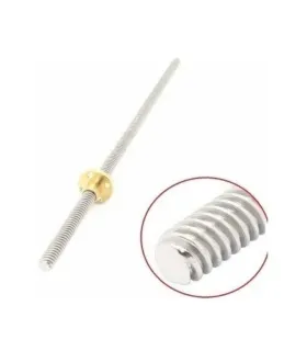 Varilla Roscada Trapezoidal 8mm - T8 - 4 Hilos X 1500mm