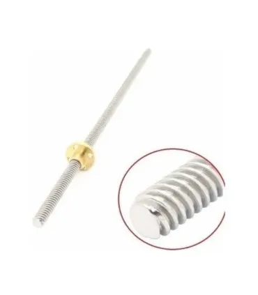 Varilla Roscada Trapezoidal 8mm - T8 - 4 Hilos X 1500mm