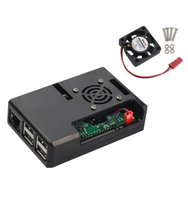 Case Caja Raspberry Pi 3 B B+ - Disipadores + - Merkatronix