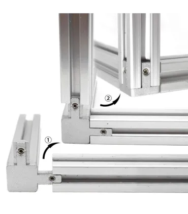 Conector Union 3 Esquinas Perfil Aluminio 2020