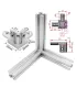 Conector Union 3 Esquinas Perfil Aluminio 2020