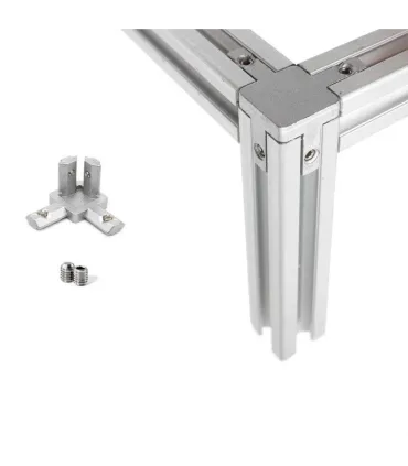 Conector Union 3 Esquinas Perfil Aluminio 2020