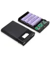 Caja Power Bank Batería 18650 X4, Holder Batería.