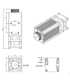 Modulo Laser 20w Grbl Cnc Para Grabado