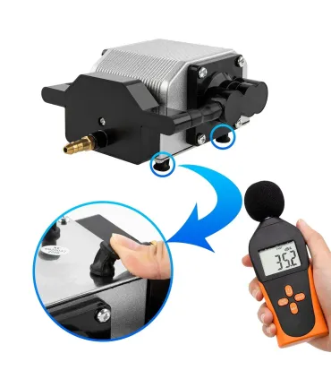 Bomba De Aire Para Cortador Laser 30l/min Graduable 110vac