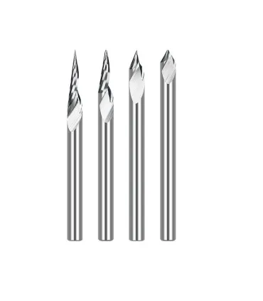 Fresa Tipo V Espiral 20 Grados X 0.1 Mm Vastago 1/8