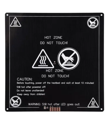 Cama Caliente Mk3 Aluminio Heatbed 220mm x 200mm - Merkatronix