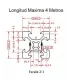 Perfil De Aluminio Estructural 2020 x 2 Metros V-slot