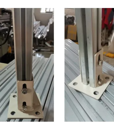 Soporte Pared Suelo Para Perfil De Aluminio 2020