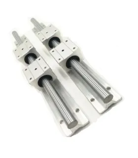 Kit Cnc Guías Lineales Soportadas Sbr20 X 600mm + 4 Sbr20uu