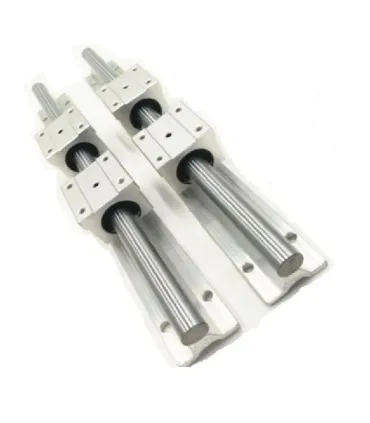 Kit Cnc Guías Lineales Soportadas Sbr20 X 600mm + 4 Sbr20uu