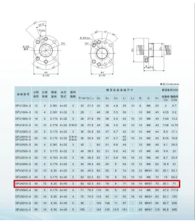 Tornillo Bola Recirculante Sfu4010 X 700mm + Tuerca