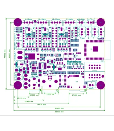 Tarjeta De Control MKS DLC32 - Controladora Wifi - Merkatronix