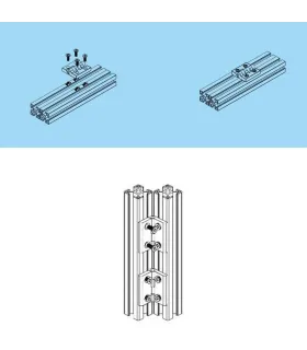 Bisagra Metálica Para Perfil De Aluminio 3838 - 4040