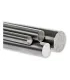 Varilla Lisa Acero Plata Eje 25mm X 2 Metros