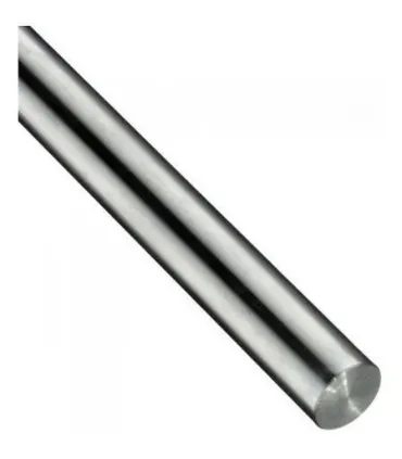 Varilla Lisa Acero Plata Eje 25mm X 2 Metros