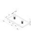 Tapa Plástica Para Perfil de Aluminio 4080
