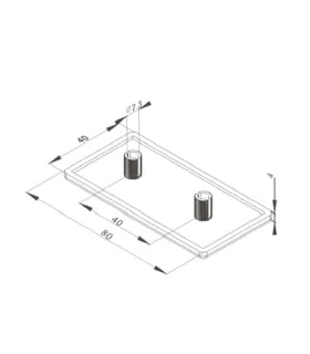 Tapa Plástica Para Perfil de Aluminio 4080