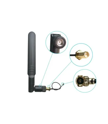 Antena Rf Banda Dual 2,4ghz - 5,8ghz 8dbi + Rp-sma