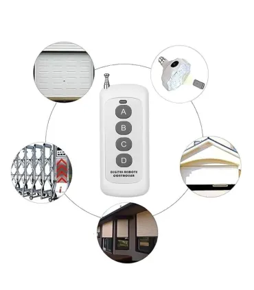 Control Clonador Con Antena 433mhz 4 Botones Largo Alcance