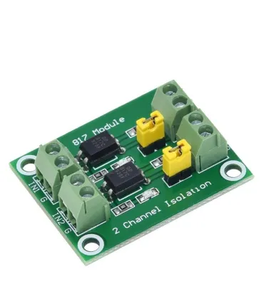 Módulo PC817 2 Canales Optoacoplador Convertidor De Voltaje