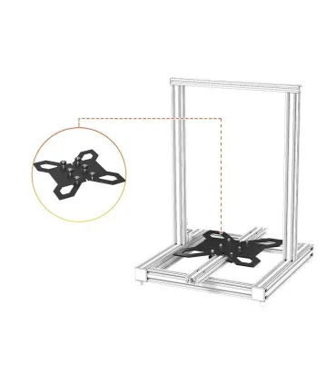 Plataforma Base Cama Caliente 3d Perfil 2040